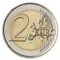 Монета Нидерланды 2 евро 2014 Король Виллем и Беатрикс