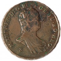 Монета Венгрия 1 полтура 1763