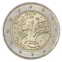 Монета Мальта 2 евро 2020 Игры
