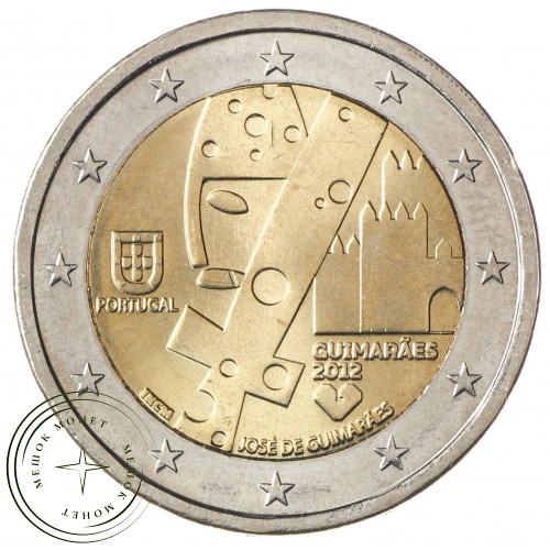 Португалия 2 евро 2012 Гимарайнш-Культурная столица Европы