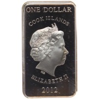 Монета Острова Кука 1 доллар 2012 набор Год Дракона