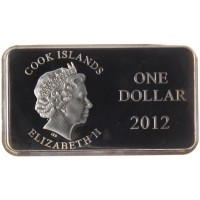 Монета Острова Кука 1 доллар 2012 набор Год Дракона