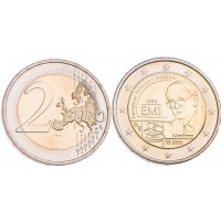 Монета Бельгия 2 евро 2019 25-летие Европейского валютного института (EMI) (Буклет)