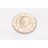 Монета Греция 2 евро 2019 150 лет со дня смерти Андреаса Калвоса