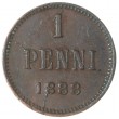 1 пенни 1888