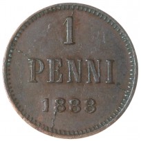 Монета 1 пенни 1888