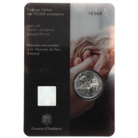 Монета Андорра 2 евро 2021 Пенсионеры (Буклет)