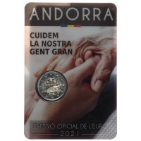 Андорра 2 евро 2021 Пенсионеры (Буклет)
