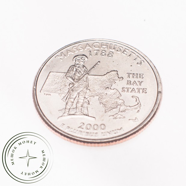 США 25 центов 2000 Массачусетс