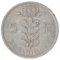 Бельгия 5 франков 1949
