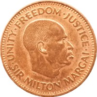 Монета Сьерра-Леоне 1/2 цента 1964