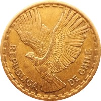 Монета Чили 10 сентесимо 1964