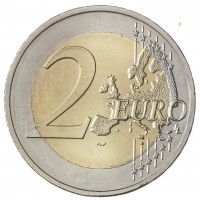 Монета Греция 2 евро 2012 10 лет наличному обращению евро