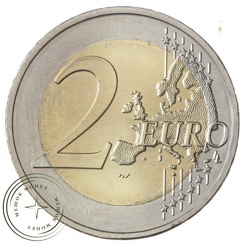 Греция 2 евро 2012 10 лет наличному обращению евро