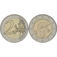 Монета Бельгия 2 евро 2023 Избирательного права женщин