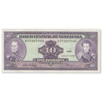 Банкнота Венесуэла 10 боливар 1995