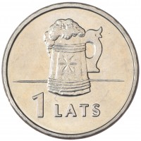 Латвия 1 лат 2011 Кружка