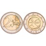 Мальта 2 евро 2009 10 лет экономическому и валютному союзу