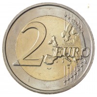 Монета Мальта 2 евро 2009 10 лет экономическому и валютному союзу