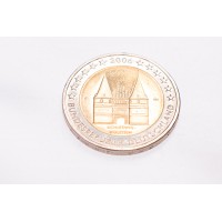 Монета Германия 2 евро 2006 Шлезвиг-Гольштейн (ворота Хольстентор в городе Любек)