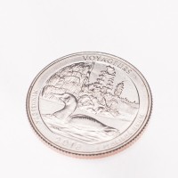 Монета США 25 центов 2018 Национальный парк Вояджерс в Миннесоте