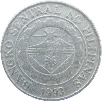 Монета Филиппины 1 песо 1998