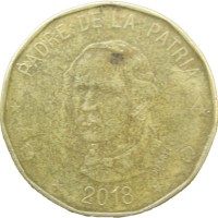 Монета Доминикана 1 песо 2018