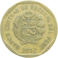 Монета Перу 10 сентимо 2012