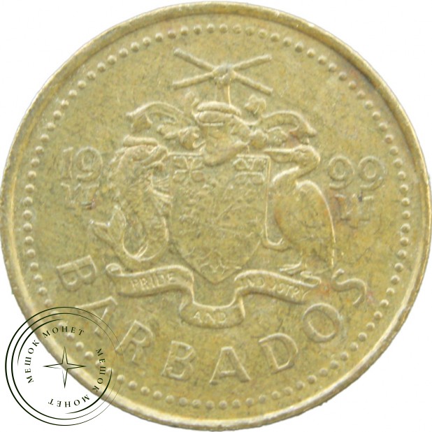 Барбадос 5 центов 1999