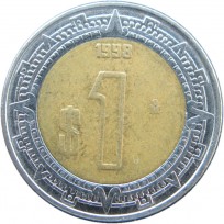 Монета Мексика 1 песо 1998