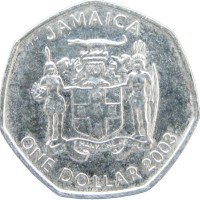 Монета Ямайка 1 доллар 2003