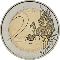 Монета Франция 2 евро 2025 Нотр-Дам