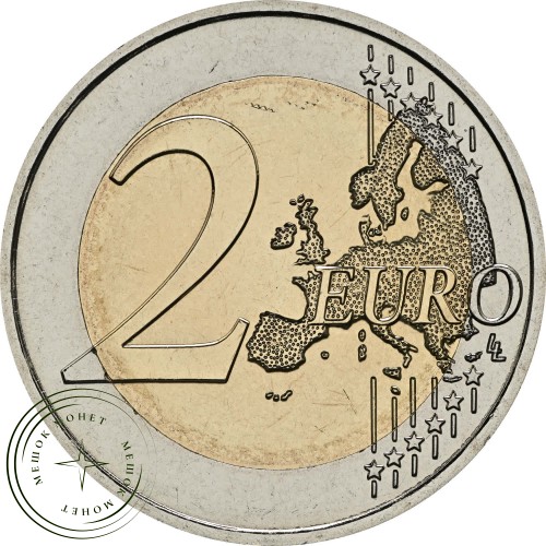 Франция 2 евро 2025 Нотр-Дам