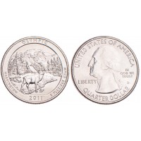 США 25 центов 2011 Национальный парк Олимпик