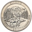 США 25 центов 2011 Национальный парк Олимпик