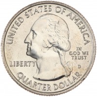 США 25 центов 2011 Национальный парк Олимпик