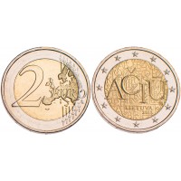 Монета Литва 2 евро 2015 Литовский язык
