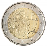 Монета Финляндия 2 евро 2010 150 лет марке