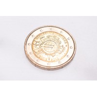 Монета Италия 2 евро 2012 10 лет наличному обращению евро