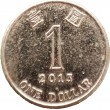 Гонконг 1 доллар 2013