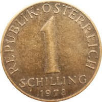Монета Австрия 1 шиллинг 1978