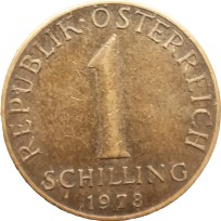 Монета Австрия 1 шиллинг 1978