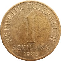 Австрия 1 шиллинг 1985