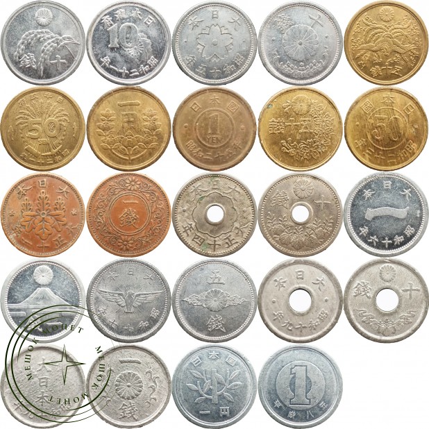 Набор монет Японии (12 монет) — 937045890