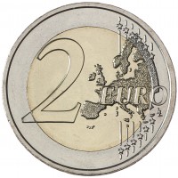 Монета Словакия 2 евро 2022 Первый атмосферный двигатель