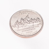 Монета США 25 центов 1999 Нью-Джерси