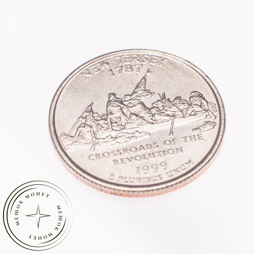 США 25 центов 1999 Нью-Джерси — 21719326