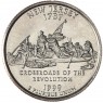США 25 центов 1999 Нью-Джерси