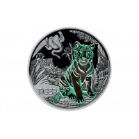 Монета Австрия 3 евро 2017 Тигр