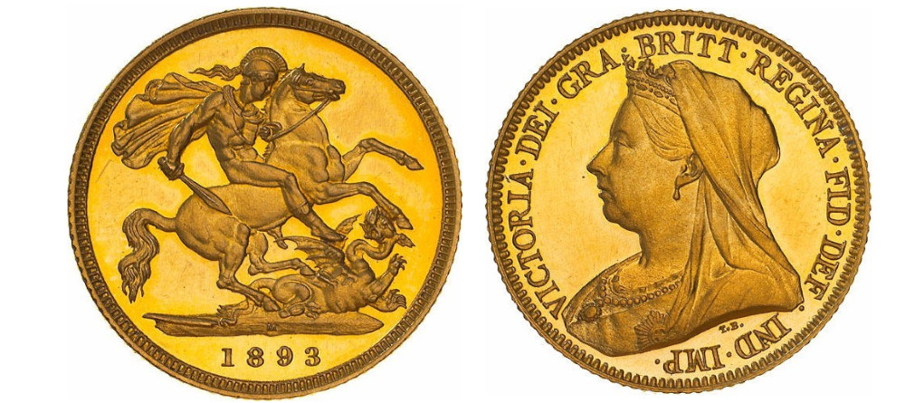 Монеты Австралия 1855-1901 - золотой соверен, серебряный флорин